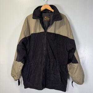 Vintage Y2K J. Stone Performance Winter Ski Snow Tan and Black Jacket Large